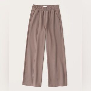 Abercrombie & Fitch Soft A&F Collection Wide Leg Women's Taupe Trouser Sweats XL
